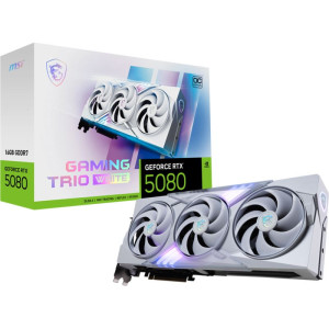 16GB MSI GeForce RTX 5080 Gaming Trio OC White Aktiv PCIe 5.0 x16 1xHDMI 2.1b / 3xDisplayPort 2.1b (Retail)