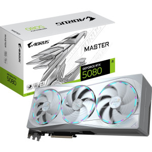 16GB Gigabyte GeForce RTX 5080 AORUS Master ICE Aktiv PCIe 5.0 x16 1xHDMI 2.1b / 3xDisplayPort 2.1b (Retail)