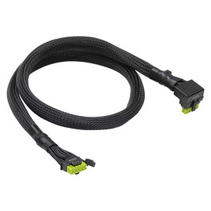 0.70m ASRock Stromkabel Anschlusskabel 1x 16-Pin PCIe 5.1 12V-2x6 auf 1x16-Pin PCIe 5.1 12V-2x6 Schwarz