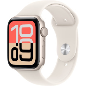 Apple Watch SE 2025 Aluminium 44mm Polarstern (Sportarmband polarstern) M/L