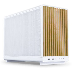 Lian Li Dan Cases A3-mATX Wood Edition Mini Tower ohne Netzteil weiss