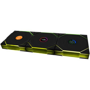 120x124x28mm Lian Li UNI FAN TL Wireless LCD Lüfter, ARGB, PWM, 3er-Pack inkl. Controller - Reverse Blade, schwarz