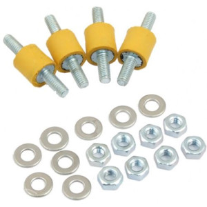 Aqua Computer Pumpen-Entkopplungsset für Pumpen mit Montagelöchern für M4-Schrauben (41092)