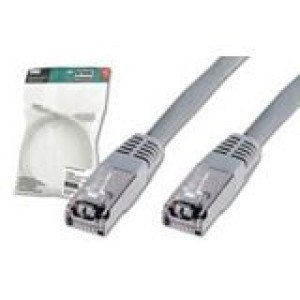 10.00m Digitus Cat. 5e Patchkabel S/FTP RJ45 Stecker auf RJ45 Stecker Grau Knickschutzelement