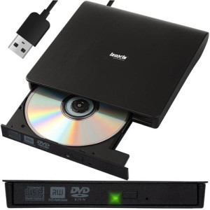 Ulkoinen DVD/CD-polttava asema USB 3.0 24x/8x Windows/macOS/Linux