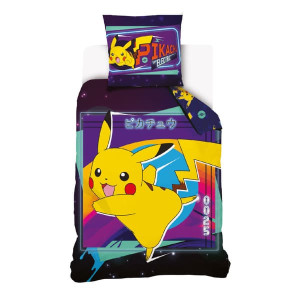Pokémon Electric -pussilakanasetti 140×200 cm, 70×90 cm