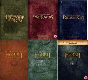 Taru sormusten herrasta & Hobitti Trilogia – Extended Edition (6 elokuvaa DVD)