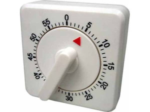 Technoline KZW, Mekaaninen keittiöajastin, Valkoinen, 60 min, Analoginen, 6,9 cm, 40 mm