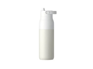 LARQ PureVis 2, Päivittäinen käyttö, Fitness, Patikointi, Urheilu, 1000 ml, Ruuvinkanta, Ruostumaton teräs, Beige, Valkoinen, Aikuinen