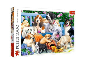 Trefl Dogs in the garden, 1000 kpl, Eläimet, 12 vuosi/vuosia