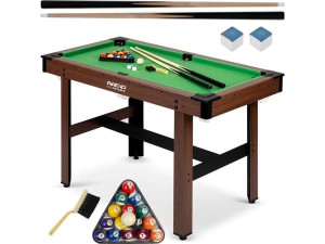 Neo-Sport biljardipöytä 122 x 61 x 76 cm tummanruskea (NS-807)