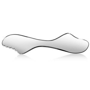 Ruostumattomasta teräksestä valmistettu Gua Sha -kasvotyökalu - Siivenmuotoinen fascia-raaputus hierontalauta