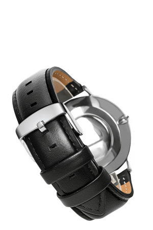 Klassinen aito nahkaranneke DW-kelloille - 19 mm Black