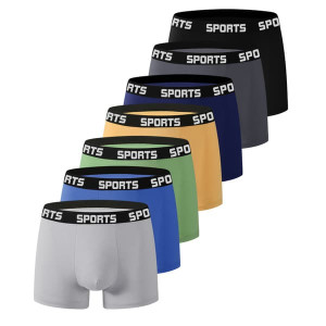 Miesten bokserit, tukeva ja tukeva istuvuus MultiColor 7-Pack XXL