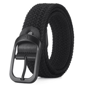 Miesten elastinen kudottu vyö 105 cm Black