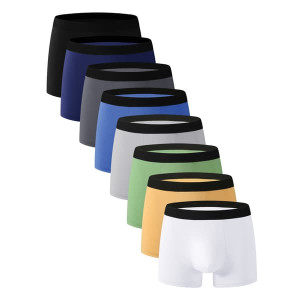 Miesten bokserit, tukeva ja tukeva istuvuus MultiColor 8-Pack XL