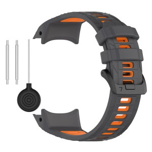 Garmin Instinct 3 Kaksivärinen silikoni kellon ranneke Orange Model 1