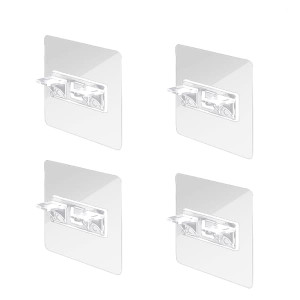 Itsekiinnittyvät hyllytuet - Kannakkeet hyllyille 4 kpl Transparent