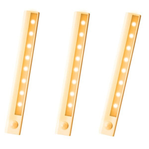 Kaappivalaistus/ Penkkivalaistus, LED-valonauha liiketunnistimella 3 kpl WarmWhite