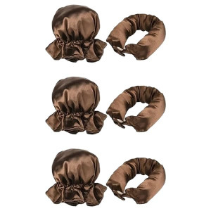 SOHO Heatless Flexi Rod Buns Ruskea - Hellävarainen satiininen kiharrinsetti