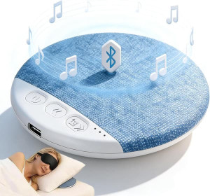Unikaiuttimet - Bluetooth - Erittäin ohut (1,1 cm) - Tyynykaiutin ajastimella - 20-48 tunnin akku - Valkoinen kohina - Paremman unen takaamiseksi -