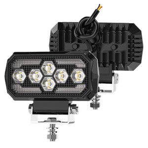30W LED-työvalo, 9-80V, 3000 lumenia, IP68-vesitiivis, 5-tuumainen pitkän kantaman LED-työvalo kaivinkoneisiin, traktoreihin, perävaunuihin,