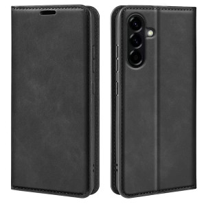 SKALO PU-Nahka Lompakkokotelo sopii Samsung Galaxy A57 5G - Musta