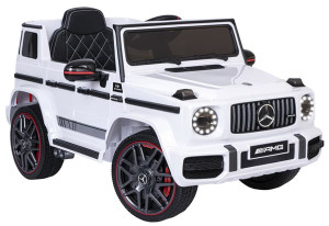 Sähköauto lapsille MERCEDES AMG G63 valkoinen