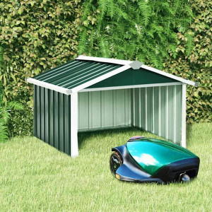 vidaXL Robottiruohonleikkurin autotalli 92x97x63 cm galvanoitu teräs