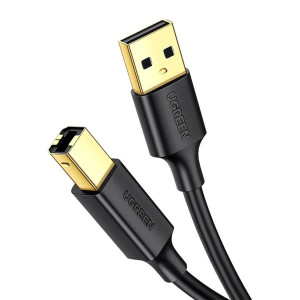 Ugreen USB-A - USB-B tulostinkaapeli 1m - Musta