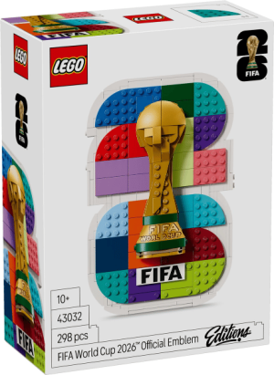 Lego 43032 FIFA World Cup 2026 -turnauksen virallinen tunnus Uusi.