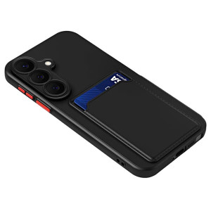 Samsung Galaxy A57 5G -kotelo, joustava puhelinkotelo, jossa takana korttipaikka - Musta