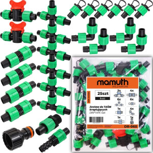 Kasteputkisarja 25kpl. DRIPTAPE SET DR-060 MAMUTH