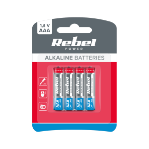 Alkaliparistot AAA LR03 R3 LR3 4 kpl 1,5V tikku Rebel