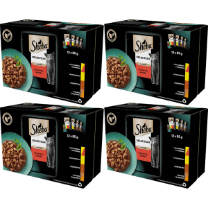 Sheba märkä kissanruoka makusekoitus 48 x 85 g