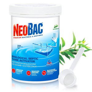 NeoBac 600 g Bakteeriaktivaattori septitankkeihin ja jätevedenpuhdistamoihin, hajun vähentämiseen