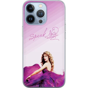 Yhteensopiva Puhelinkuori Apple iPhone 13 Pro Kuva Taylor Swiftista virtaavassa violetissa mekossa, jossa on elegantti ja moderni pop-tunnelma