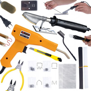 Muovin Hitsaus- ja Niittaussetti – Muovikorjaukseen   200 Niittiä   Autoihin ja DIY