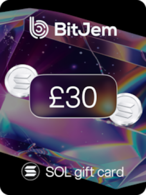 BitJem Crypto Gift Card SOL 30 GBP - BitJem Key