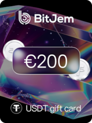 BitJem Crypto Gift Card USDT 200 EUR - BitJem Key