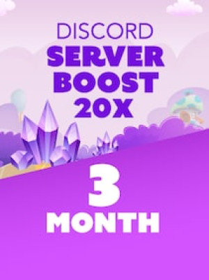 Discord Server Boost 20x 3 Months - Discord Boost Key - GLOBAL
