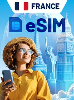 eSIM (Android, iOS) 1 GB, 7 Days - FRANCE