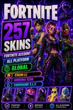 Fortnite Account (All Platform) 257 Skins + Chun-Li , Modena Icon , Codename E.L.F. - GLOBAL