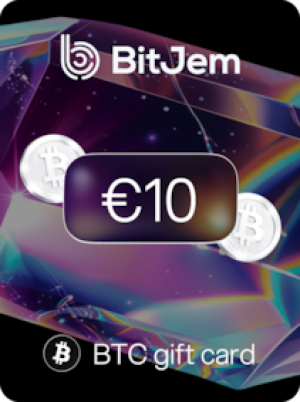 BitJem Crypto Gift Card Bitcoin 10 EUR - BitJem Key