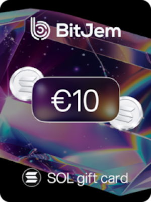 BitJem Crypto Gift Card SOL 10 EUR - BitJem Key