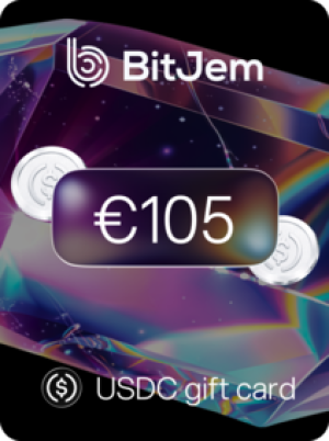 BitJem Crypto Gift Card USDC 105 EUR - BitJem Key