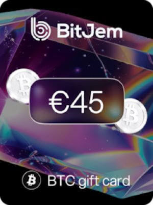 BitJem Crypto Gift Card Bitcoin 45 EUR - BitJem Key