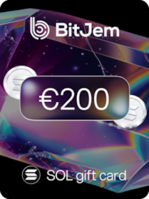 BitJem Crypto Gift Card SOL 200 EUR - BitJem Key