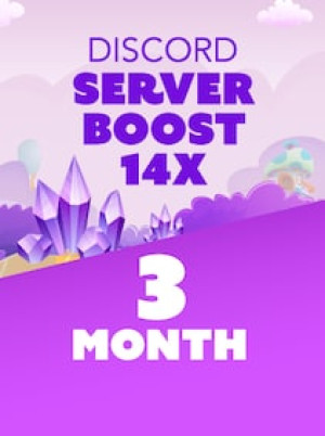 Discord Server Boost 14x 3 Months - Discord Boost Key - GLOBAL