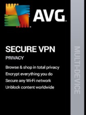 AVG Secure VPN PC, Android, Mac, iOS (5 Devices, 2 Years) - AVG - GLOBAL
